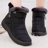 Damen Winter-Schneestiefel | Lässig – Schwarz