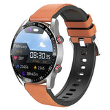 Smartwatch Für Männer Mit ECG+PPG, Bluetooth-Anruf, Sport- und Gesundheitsüberwachung, IP67 Wasserdicht – Gürtel orange
