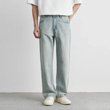 Torvax - Jeans mit weitem Bein in Vintage-Waschung – Hellblau