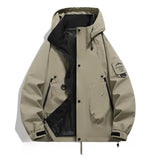 Herren Jacke | Lockeren Schnitt geeignet für Winterlagen – Khaki