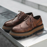 Reuven - Elegante Derby Schuhe – Braun