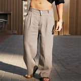 Romeo | WEITE LEINENHOSE – Khaki