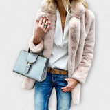 Luna – Warme und flauschige Winterjacke – Pink