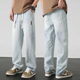 Toronto™ Jeans mit Kordelzugbund und Relaxed Fit – Hellblau