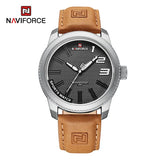 NAVIFORCE Herren Armbanduhr Militär Sportlich Stoßfest Wasserdicht Leder Uhr Casual Fashion – SWLBN