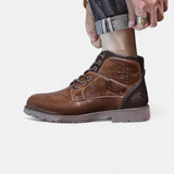 Ken™ | Elegante Herrenstiefel aus Kunstleder im klassischen Stil – Braun