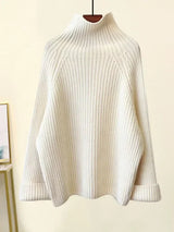 Winterstrickset - wärme und stil in einem eleganten outfit – Weißer Pullover