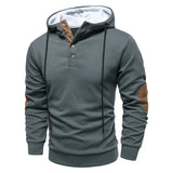 Slobodan – Stilvoller Langarm-Kapuzen Pullover – Grau