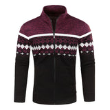 Luke | Zip-Up Vintage Cardigan – Rot