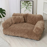 Modern Haus™ Haustierbett im Sofa-Design mit Premium-Design und Kuscheligem Komfort – Braun