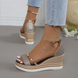 Nora | Konturiertes Fußbett Rutschfest Sandalen – Roségold
