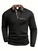 ALBERT | GESTREIFTES POLOSHIRT – Schwarz