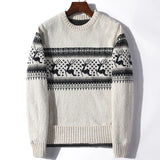 Samuel | Vintage Isländischer Pullover – Weiß