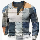 Frederik prime - eleganter pullover – Blau/Weiß/Braun