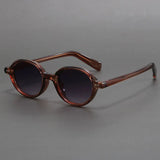 Saskia | Klassische Runde Sonnenbrille – Braun