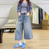 Damen Hohe Taille Baggy Jeans | Vintage – Hellblau