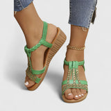 Pina | ELEGANTE ORTHOPÄDISCHE SANDELE – Grün