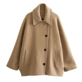 Winifred Übergroßer Wintermantel – Beige