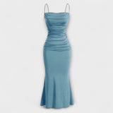 Mia Muse - Elegantes Maxikleid für festliche Anlässe – Blau