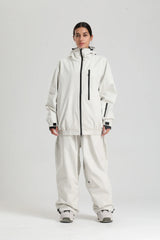 Unisex Winter Skianzug | Zweiteilig Satz – Weiß