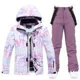 Damen Winter Skianzug | Jacke und Hose – Lila