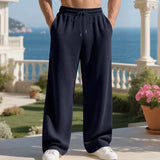 Henry™ Premium-Texturstrickhose mit verstellbarem Kordelzug – Dunkelblau