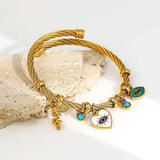 Nayvia – Armband mit Schutzsymbol Gegen den Bösen Blick – Gold