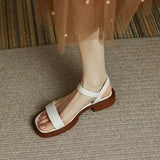 Natalia | Ledersandalen – Weiß