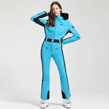 Einteiliger Skianzug für Damen | Wintersportbekleidung – Blau
