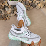 Movelle™ Sneaker mit Extrem Leichtem Tragegefühl und Atmungsaktivem Komfort – Weiß mit Grün
