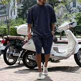 Draxen™-Set aus Premium-Strick mit Oversize-Passform und Streetwear-Style – Dunkelblau