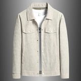 Dwayne - Weiche gerippte Herrenjacke für lässige Herbstlooks – Beige