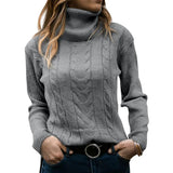 Jocelyn | damen rollkragenpullover – Grau