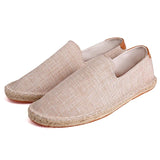 Arden™ Unisex Espadrille Beige – Bequeme Leinenslipper mit Handgenähter Juteschnur – Hellbraun
