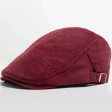 Beeckhoven™ | Stylish Corduroy Cap – Burgunderrot