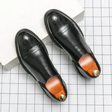 Bellmoor™ Klassischer Chelsea Loafer aus PU-Leder mit Mahagoni-Finish und Rutschfester Sohle – Schwarz