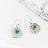 Boho Saturn mit Türkis-Opal-Ohrringen – Türkis