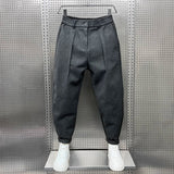 MARCELLO™ | Elegante Mélange-Hose – Grau