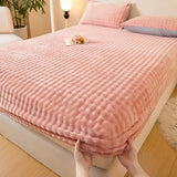 Bettwäsche-Set aus samtigem und flauschigem Stoff / Extreme Weichheit für mehr Komfort beim Schlafen! – Pink