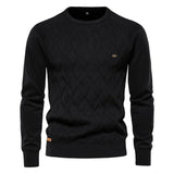 KYLE™ Baumwollpullover - Zeitlose Eleganz, Maximum Komfort & Perfekte Passform für Jeden Anlass – Schwarz