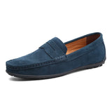 Hudson™ Penny Loafer Mokassin aus Weichem PU-Leder mit Klassischem Penny-Riemen - Slip-On Design – Grün