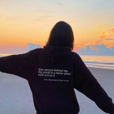 Warmer Unisex-Kapuzenpullover mit Aufdruck | Langarm – Schwarz