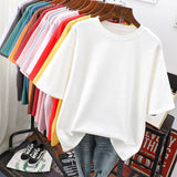 Rhoswen – Übergroßes Baumwoll-T-Shirt – Weiß