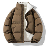 Predrag – Übergroß Winter Daunen Jacke – Braun