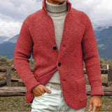 Mark | STRICKJACKE AUS GROBER STRICKOPTIK – Rot