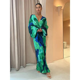 Eva - Plissee-Kleid – Grün