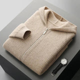 Yonel - Luxuriöser Kaschmir Kapuzenpullover – Beige