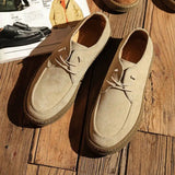 Harper™ Mokassin-Sneaker Aus Wildleder Mit Gummisohle - Smart Casual Stil In Taupe – Beige