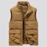 Herren Kurzmantel mit Stehkragen - WILLIAM – Braun