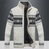 Logan | Vintage Strickjacke mit Reißverschluss – Weiß 1